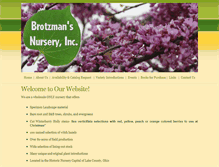 Tablet Screenshot of brotzmansnursery.com